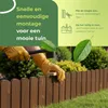 be4nature Bordure de jardin bois flexible 30 x 200 cm brun Voir les images du produit 8