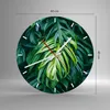 Wanduhr - Rund - Glasuhr - Blume Natur - 40x40cm - Produktbild-Vorschau 3