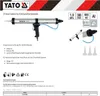Product information and specifications for a pneumatic cartridge gun. Produktbild-Vorschau