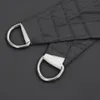 Close-up of two D-rings attached to a dark gray fabric. Anteprima dell’immagine prodotto