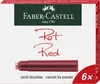 FABER-CASTELL Tintenpatronen Standard 6x rot Produktbild-Vorschau 1
