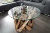 Design Couchtisch NATURE LOUNGE Teakholz mit runder Produktbild-Vorschau 2
