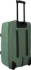 The back of a green rolling suitcase with a black retractable handle and black wheels. Náhled obrázku produktu
