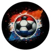 Fußball Niederlande Flagge Magnet rund Produktbild-Vorschau 1