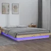 Lit en bois massif avec éclairage LED 120x200 cm Voir les images du produit 2