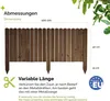 Garronda Beeteinfassung Holz Rollzaun Gartenzaun Produktbild-Vorschau 2