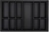 ORGA-BOX VII Design Besteckeinsatz schwarz 726 x 474 mm Produktbild-Vorschau 1