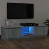 A TV stand with a TV on the wall above it. Náhľad obrázku produktu