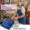 EllaTex Schürze Kochschürze Latzschürze 100% Baumwolle Produktbild-Vorschau 2