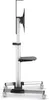 A side view of a mobile TV stand on a white background. Produktbild-Vorschau