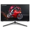 A gaming monitor displaying a dynamic image of a red motorcycle. Produktbild-Vorschau