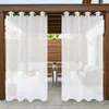 Outdoor Vorhang Transparent mit Ösen, B132xH243cm Produktbild-Vorschau 1