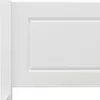Close-up of a white headboard with a raised panel detail. Produktbild-Vorschau