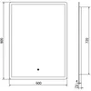 Mexen Navia lustro łazienkowe podświetlane 60 x 80 cm, LED Podgląd zdjęcia produktu 6