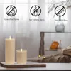 LED Kerze Kugel Wachs, Flackernde Flamme, Ø 10x9, Beige Produktbild-Vorschau 3