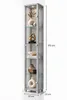 AGIONDA Standvitrine Sammlervitrine Schwarz mit LED, 1 Produktbild-Vorschau 3