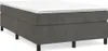 vidaXL Boxspringbedframe, donkergrijs, 120x200 cm, fluweel Productafbeelding-voorbeeld 1