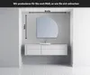 Unregelmäßiger asymmetrischer angeschnitten Spiegel mit LED Produktbild-Vorschau 2