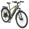 A studio shot of a green electric bicycle against a white background. Produktbild-Vorschau