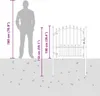 vidaXL Cancello di recinzione con punte in acciaio 100x100 Anteprima dell’immagine prodotto 5