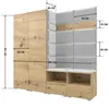 Garderobe NELA VI 200 cm Kompaktgarderobe Artisan Eiche mit Produktbild-Vorschau 4