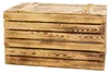 Grosse Holztruhe 80er  geflammt mit Deckel  80x50x39cm Produktbild-Vorschau 5