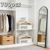 100er Set Kleiderbügel mit Samtbezug, rutschfest, Produktbild-Vorschau 6