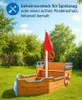 Sandkasten BUDDY Holzsandkasten Piratenschiff aus Holz Produktbild-Vorschau 2