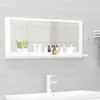 vidaXL Badspiegel Weiß 90x10,5x37 cm Holzwerkstoff Produktbild-Vorschau 2