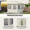 Outsunny Seitenwand 4er Set für 3 x 3 m Pavillon Produktbild-Vorschau 7