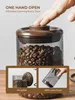 Kaffeedose Glas 900ml Luftdicht mit Ventil für Kaffeebohnen Produktbild-Vorschau 2