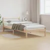 vidaXL Bettrahmen Braun 215,5 x 95,5 x 69,5 cm Massivholz Produktbild-Vorschau 2