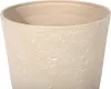 BELIANI Blumenkübel 2er Set Beige Steingemisch und Produktbild-Vorschau 5