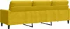 vidaXL Canapé 3 places jaune 210 cm velours Voir les images du produit 6