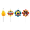 4 Mini Figurenkerzen Feuerwehrmann Sam Produktbild-Vorschau 2