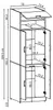 Roomart DORA-I Waschmaschinenschrank 70 cm breit, Weiß Produktbild-Vorschau 5