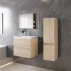 60 cm Badmöbel-Set Unterschrank mit Mineralguss waschtisch Produktbild-Vorschau 3