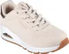 A studio shot of a single beige Skechers sneaker. Anteprima dell’immagine prodotto