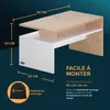 CASARIA® Konferenčný stolík drevo biely dub s úložným Náhľad obrázku produktu 10
