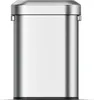 EKO - Urban oval Abfalleimer 60 Liter - Stainless steel   - Produktbild-Vorschau 3
