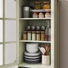 Buffetkast, glazen deuren, dubbele lade, houten dressoir, Productafbeelding-voorbeeld 8