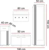 Garderobenset PIK Wandgarderobe Flurmöbel, Kleiderschrank, Produktbild-Vorschau 7