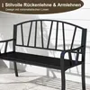 Garten- und Parkbank - 2-Sitzer Metallbank - Wetterfest - Produktbild-Vorschau 6