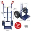 HBH® Sackkarre 200kg Luftreifen Stahlfelge TK200LU01 blau Produktbild-Vorschau 2