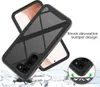 A phone case is shown with a graphic illustrating its shock absorption feature. Produktbild-Vorschau