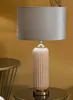 Perly Lampa Stołowa Szklana Podstawa Żebrowana Abażur Podgląd zdjęcia produktu 6