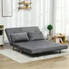 HOMCOM slaapbank, 2-zits sofa met bedfunctie, uitslaapbare Productafbeelding-voorbeeld 2