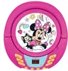 A pink CD player with Minnie Mouse and Figaro characters on the lid, featuring buttons and a digital display. Podgląd zdjęcia produktu