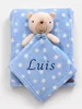 BotoBaby® Babydecke mit Namen + Schmusetuch Bärchen – Blau Produktbild-Vorschau 4