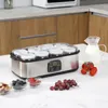 Yogurtiera con 8 vasetti, yogurtiera digitale in acciaio Anteprima dell’immagine prodotto 5